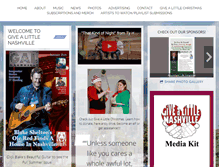 Tablet Screenshot of givealittlenashville.com